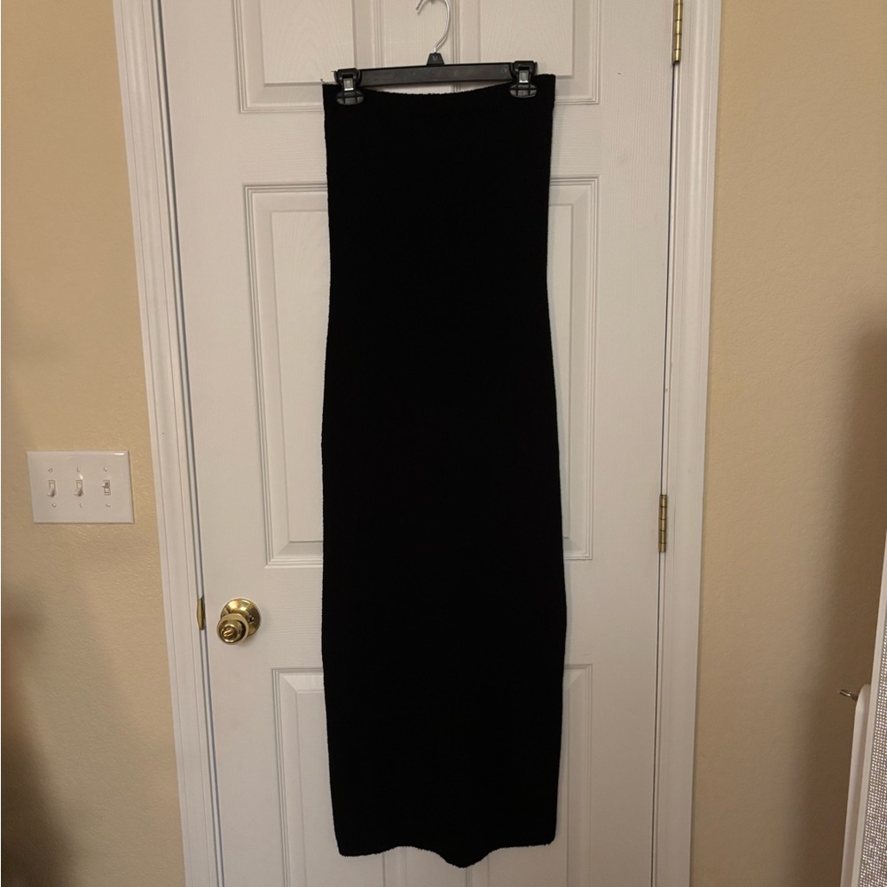 FREE PEOPLE Rio Sweater Maxi Strapless Dress, Size Medium, Black - Picture 4 of 9